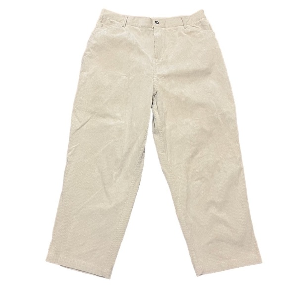 Reclaimed Vintage Khaki Corduroy Pants XL ASOS T - Picture 1 of 8